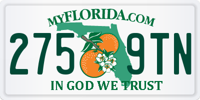 FL license plate 2759TN