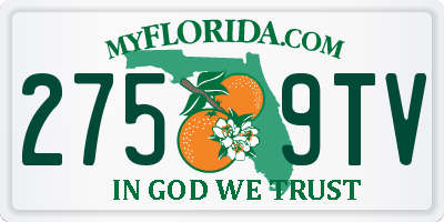 FL license plate 2759TV