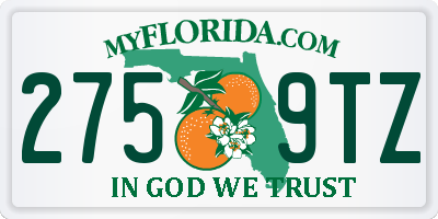 FL license plate 2759TZ