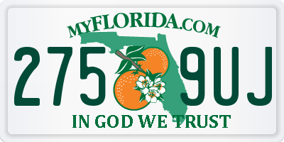 FL license plate 2759UJ