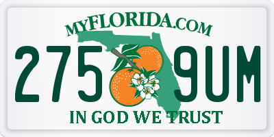 FL license plate 2759UM