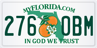 FL license plate 2760BM