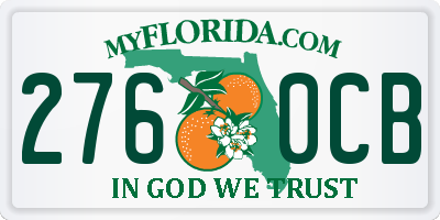 FL license plate 2760CB