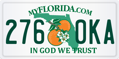 FL license plate 2760KA