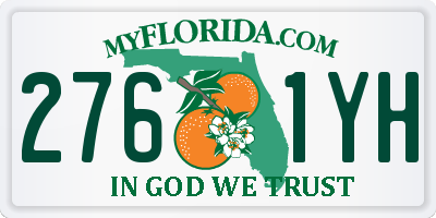 FL license plate 2761YH