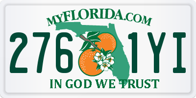 FL license plate 2761YI
