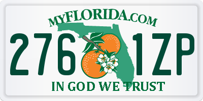 FL license plate 2761ZP
