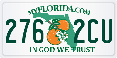FL license plate 2762CU