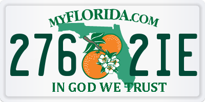 FL license plate 2762IE