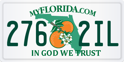 FL license plate 2762IL