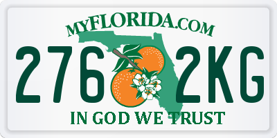FL license plate 2762KG