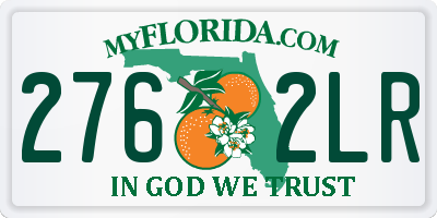 FL license plate 2762LR