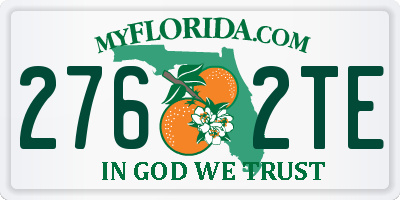 FL license plate 2762TE
