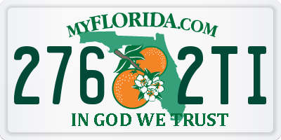 FL license plate 2762TI