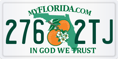 FL license plate 2762TJ