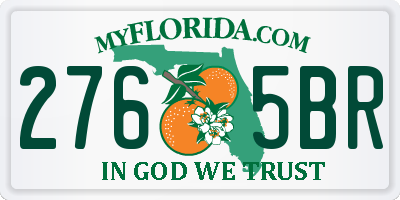 FL license plate 2765BR