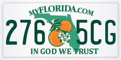 FL license plate 2765CG
