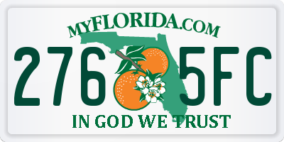 FL license plate 2765FC