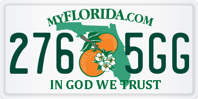 FL license plate 2765GG