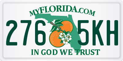 FL license plate 2765KH
