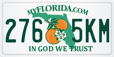 FL license plate 2765KM