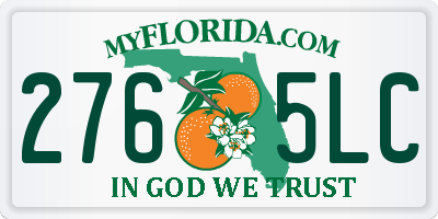 FL license plate 2765LC