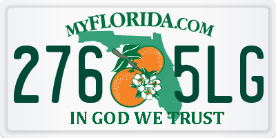 FL license plate 2765LG