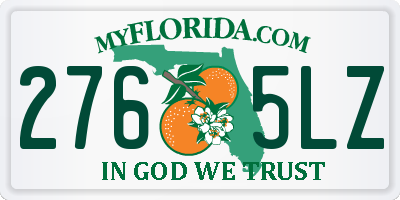 FL license plate 2765LZ