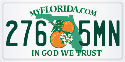 FL license plate 2765MN