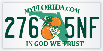 FL license plate 2765NF