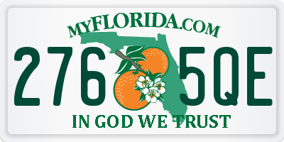 FL license plate 2765QE