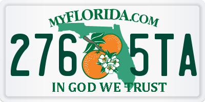 FL license plate 2765TA