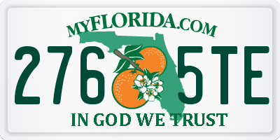 FL license plate 2765TE
