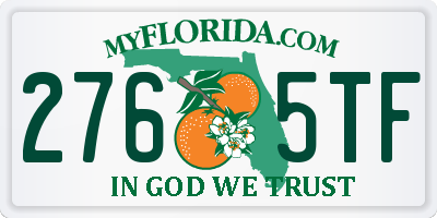 FL license plate 2765TF
