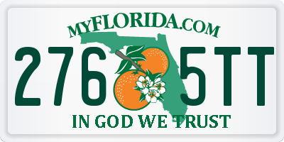 FL license plate 2765TT