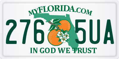 FL license plate 2765UA