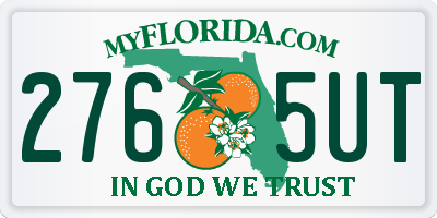 FL license plate 2765UT