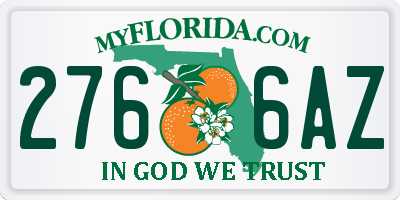 FL license plate 2766AZ