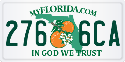 FL license plate 2766CA