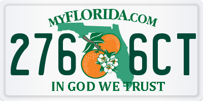 FL license plate 2766CT