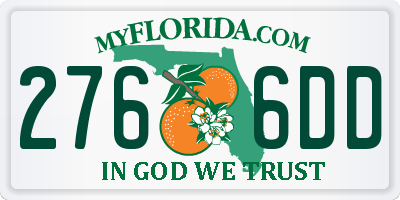 FL license plate 2766DD