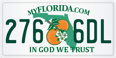 FL license plate 2766DL