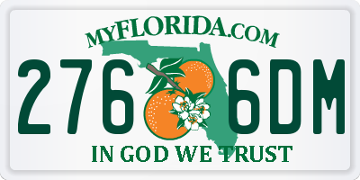 FL license plate 2766DM