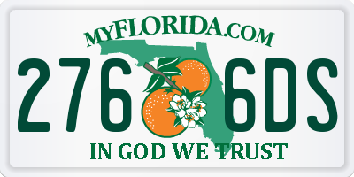 FL license plate 2766DS