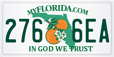 FL license plate 2766EA