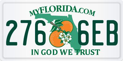 FL license plate 2766EB