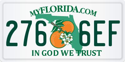 FL license plate 2766EF