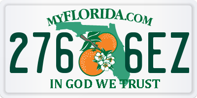 FL license plate 2766EZ