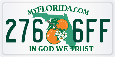 FL license plate 2766FF