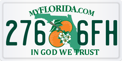 FL license plate 2766FH